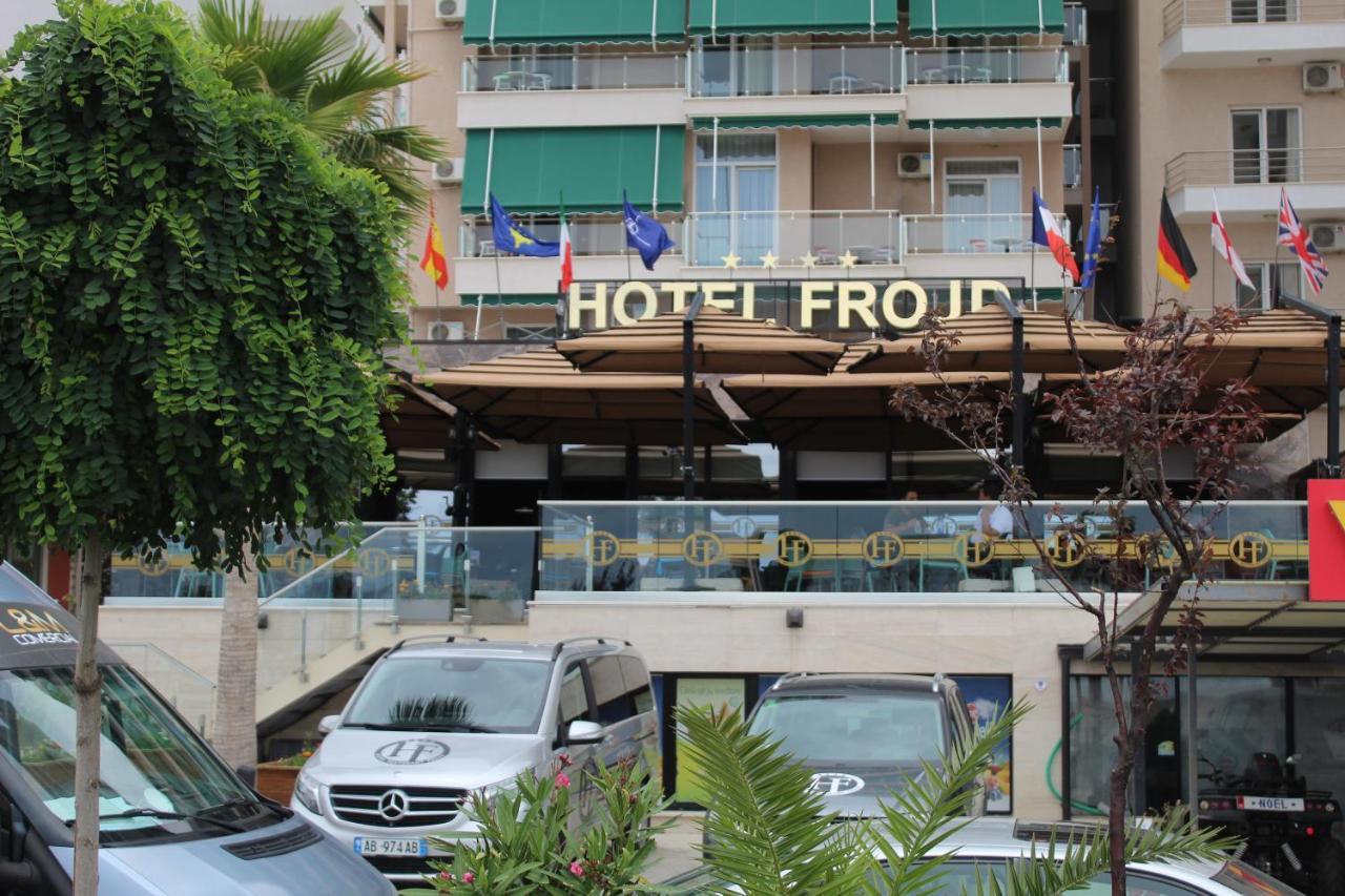 Hotel Frojd - Beach Front Resort Shengjin Bagian luar foto